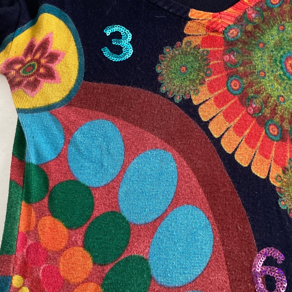 Desigual Lightweight Multicolor Sweater - Picture 6 of 8